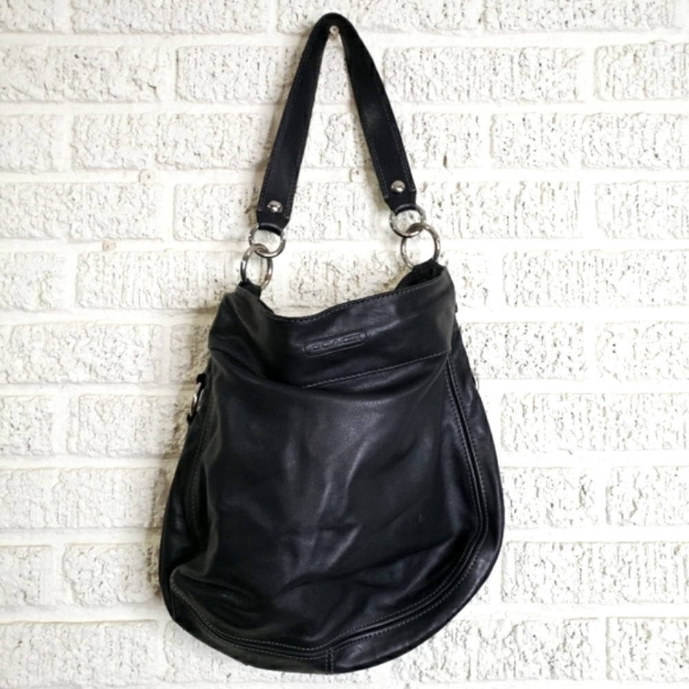 Coach Zoe Large Leather Hobo Shoulder Handbag - Picture 3 of 11